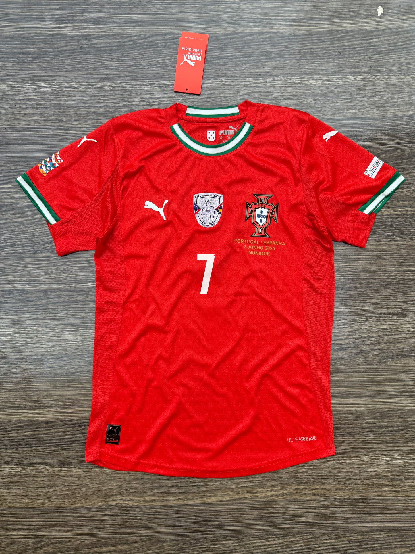 Portugal 25 Home Kit Half Sleeves