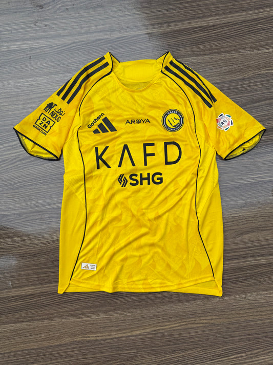 Al Nassr 25/26 Home Kit Half Sleeve