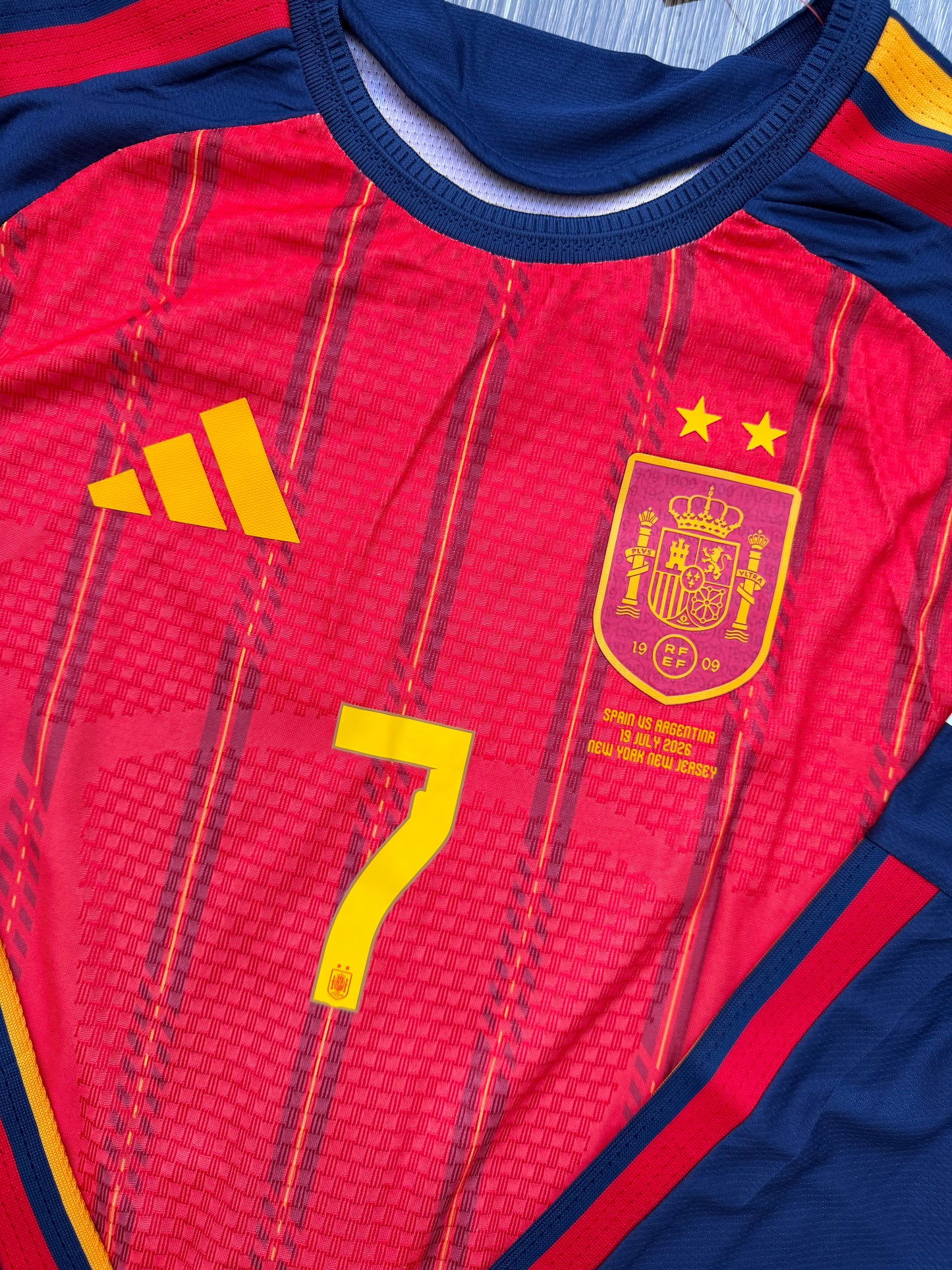 Spain 26 WC Home Jersey Full Sleeve ( Player Version )