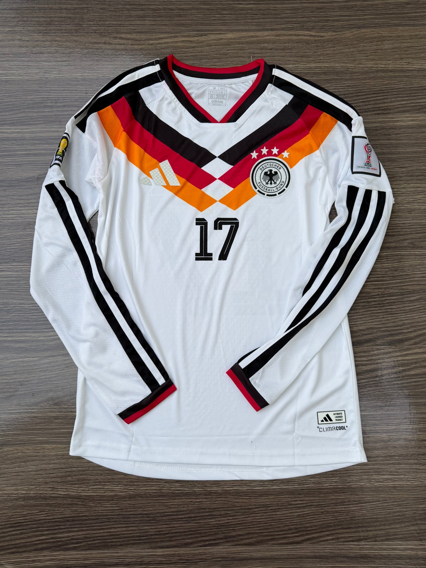Germany 26 WC Home Kit Full Sleeves ( TPU )