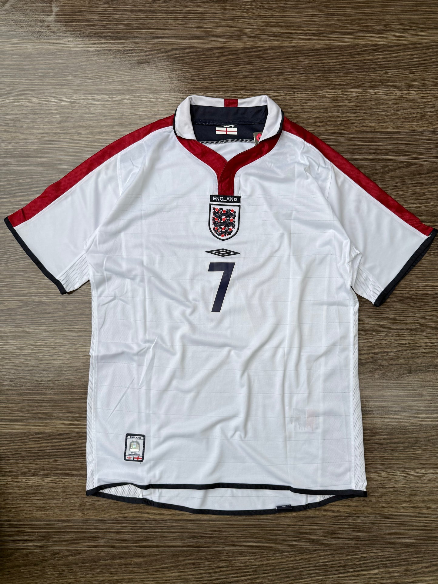 England 04 Home Jersey