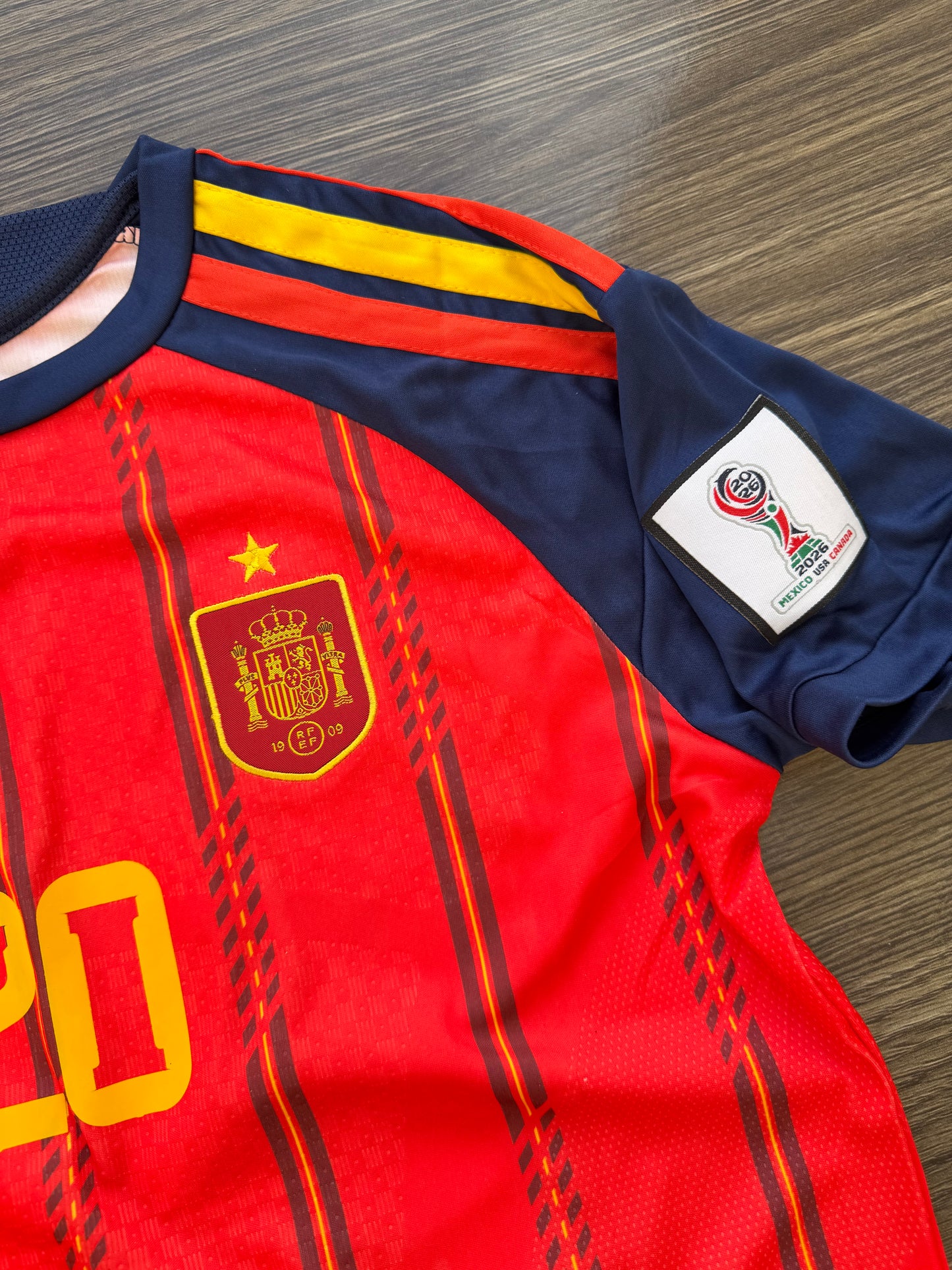 Spain 26 WC Home Kit Half Sleeve