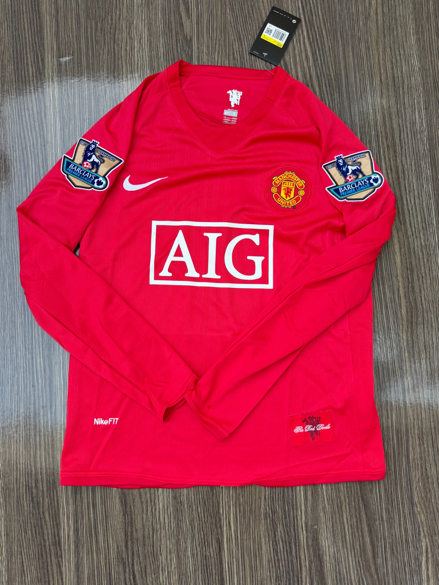 United 07/08 Home Jersey Full Sleeve