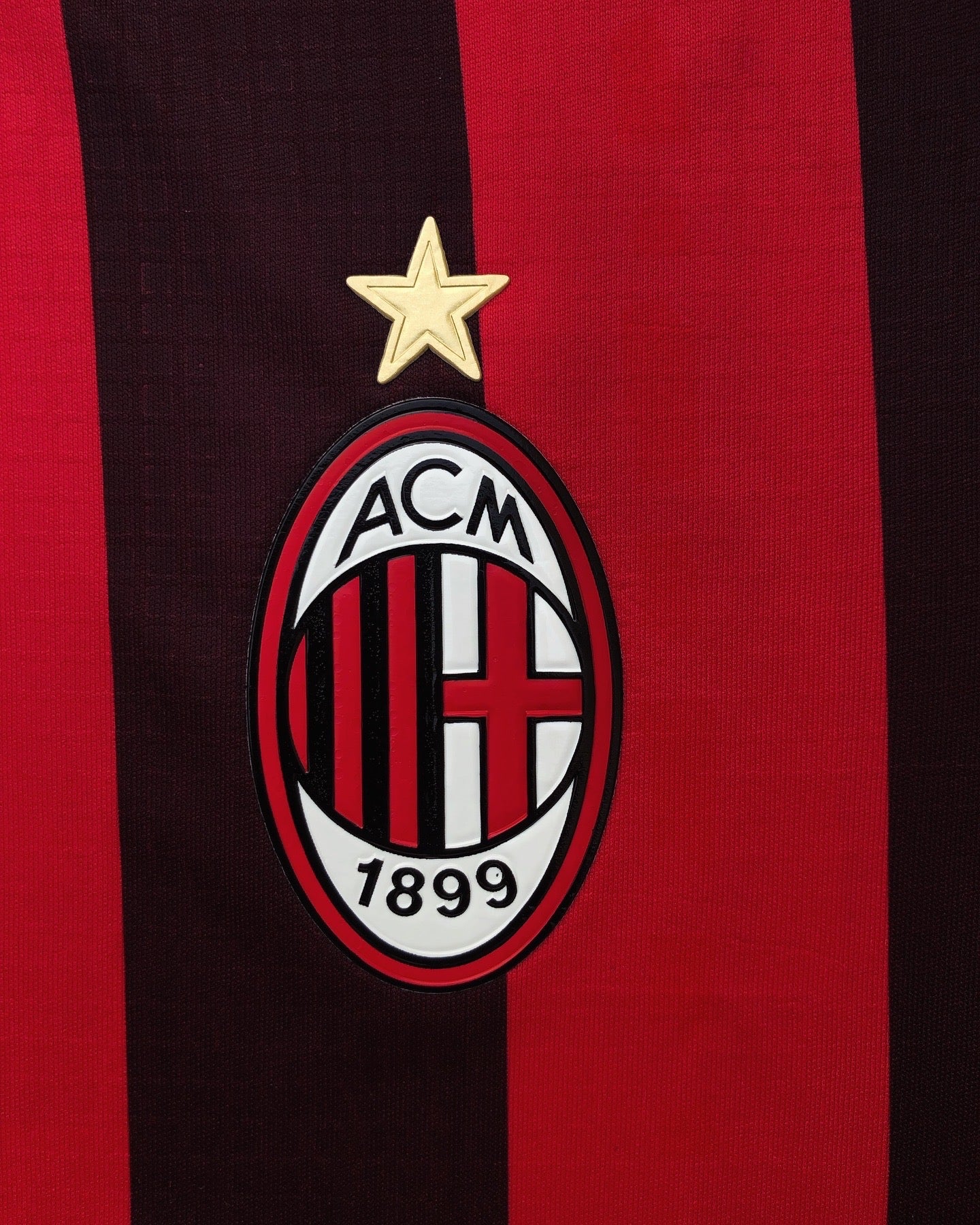 Ac milan 24/25 Home Kit Half Sleeves ( TPU Badges )