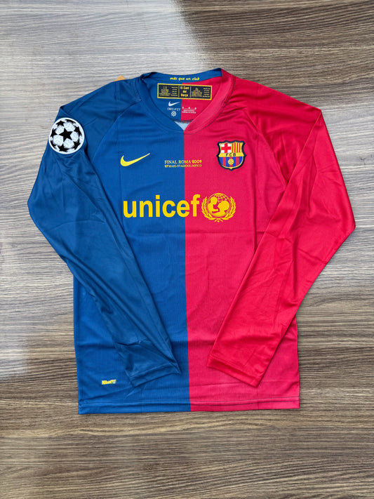 Barca 08/09 Home Jersey Full sleeves
