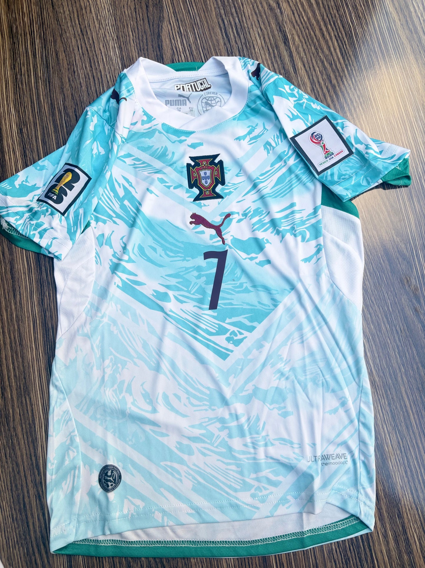 Portugal Away Kids Kit Embroidery