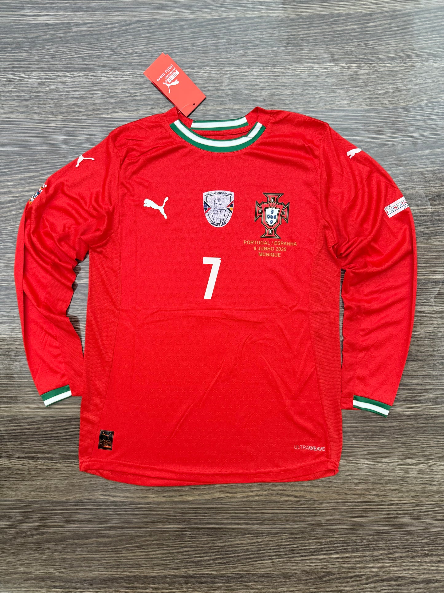 Portugal 25 Home Kit Full Sleeves
