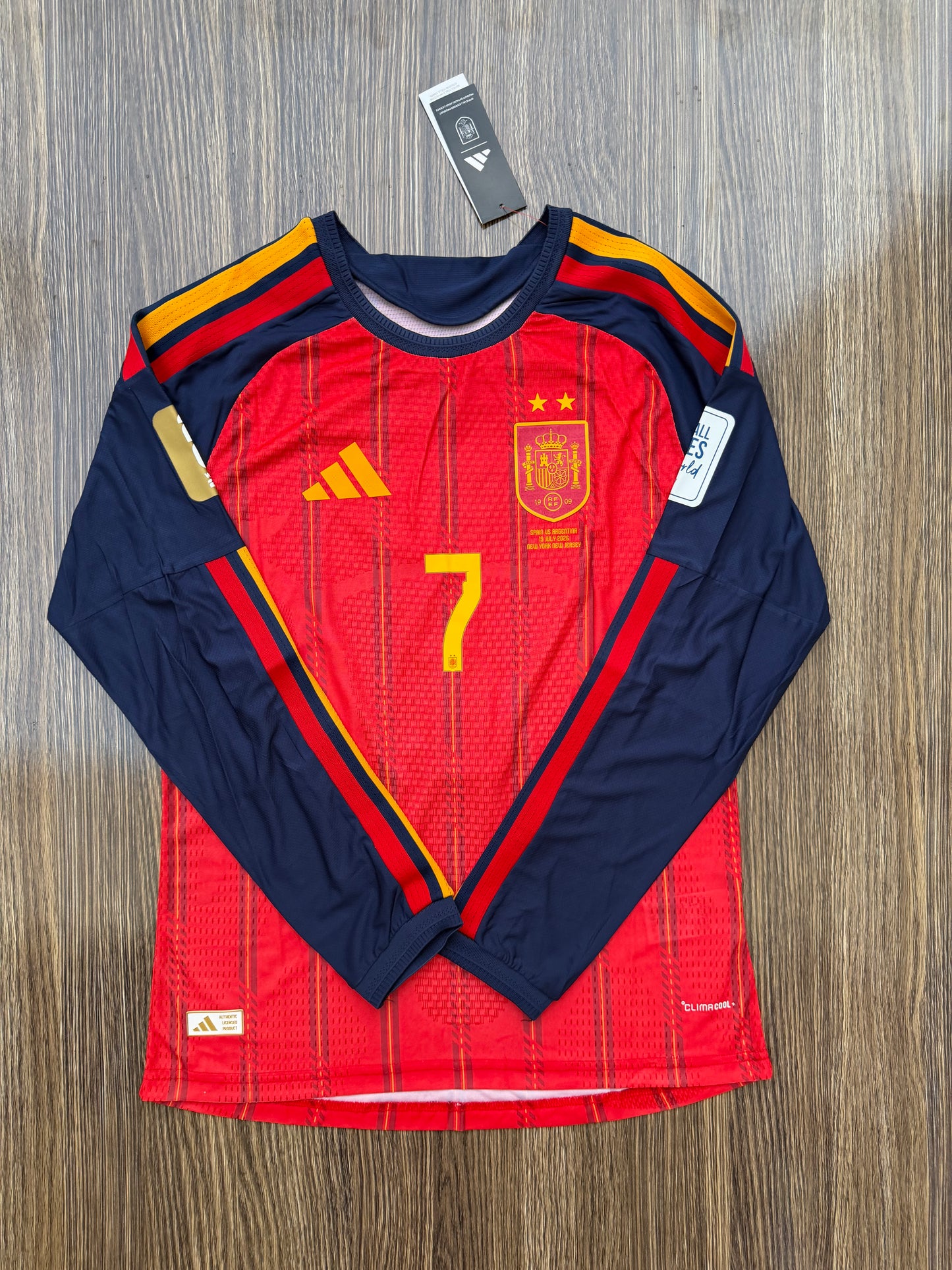 Spain 26 WC Home Jersey Full Sleeve ( Player Version )