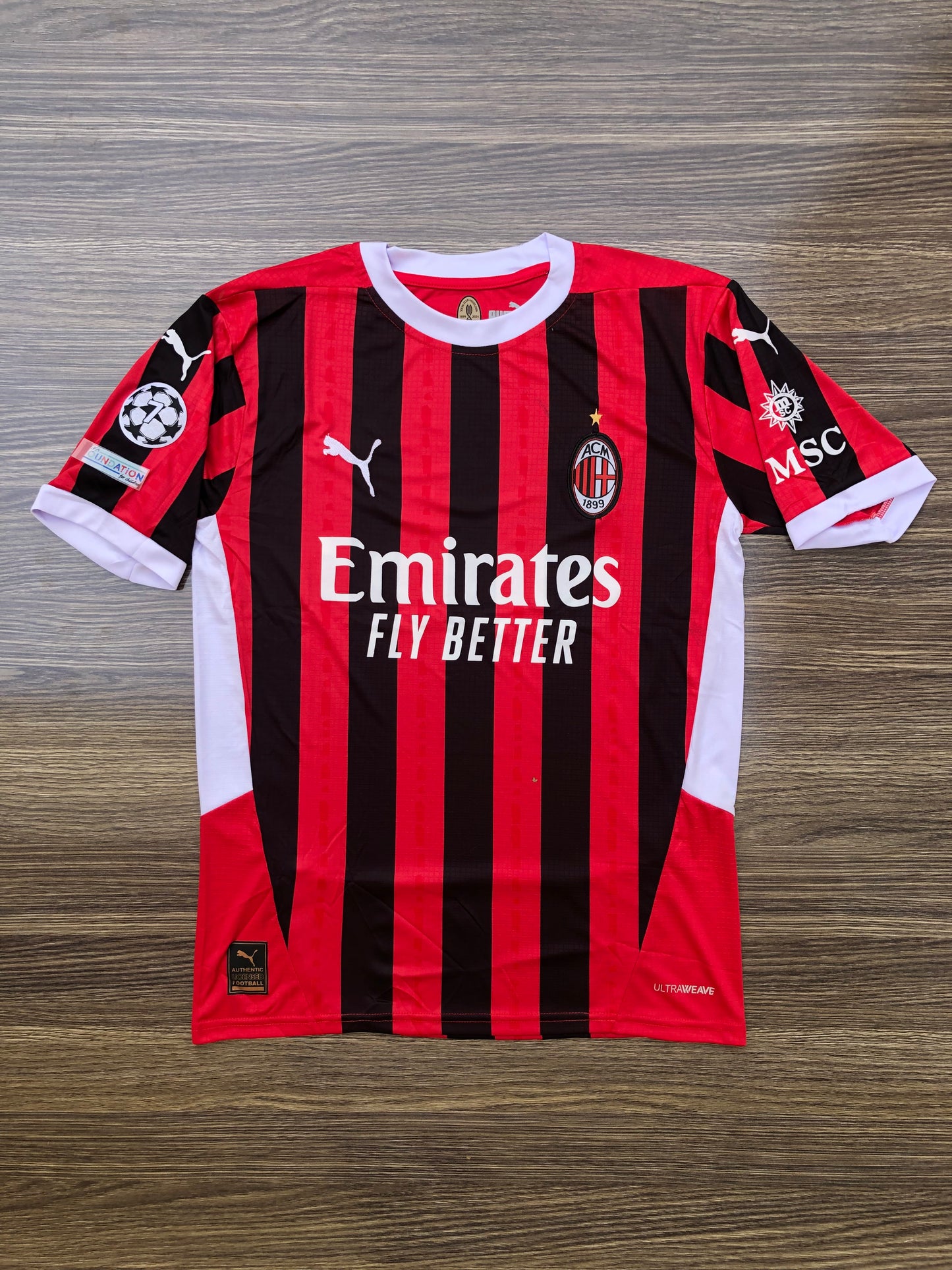 Ac Milan 24/25 Home Kit Half sleeves