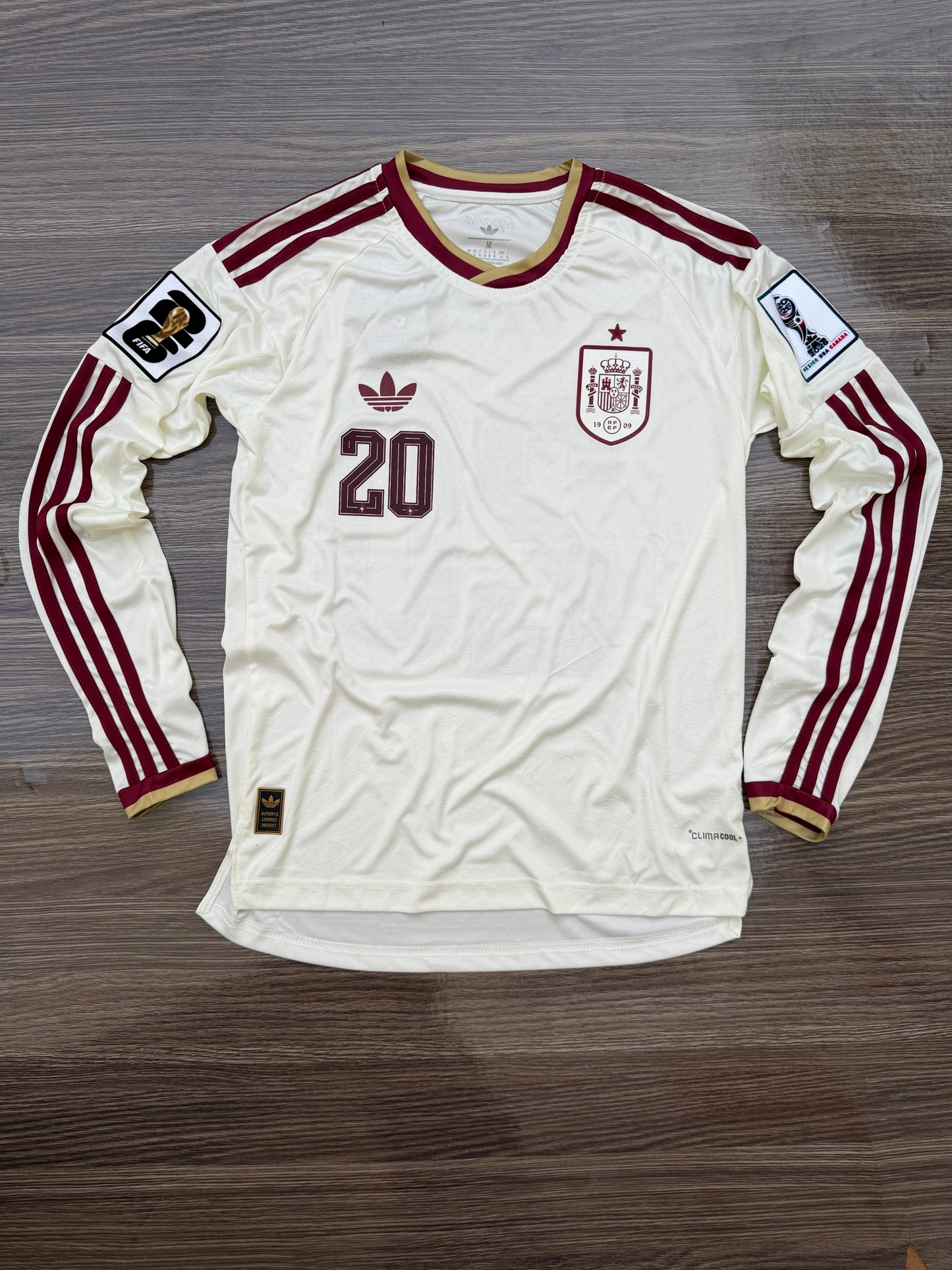 Spain 26 WC Away Kit Full Sleeves ( TPU )