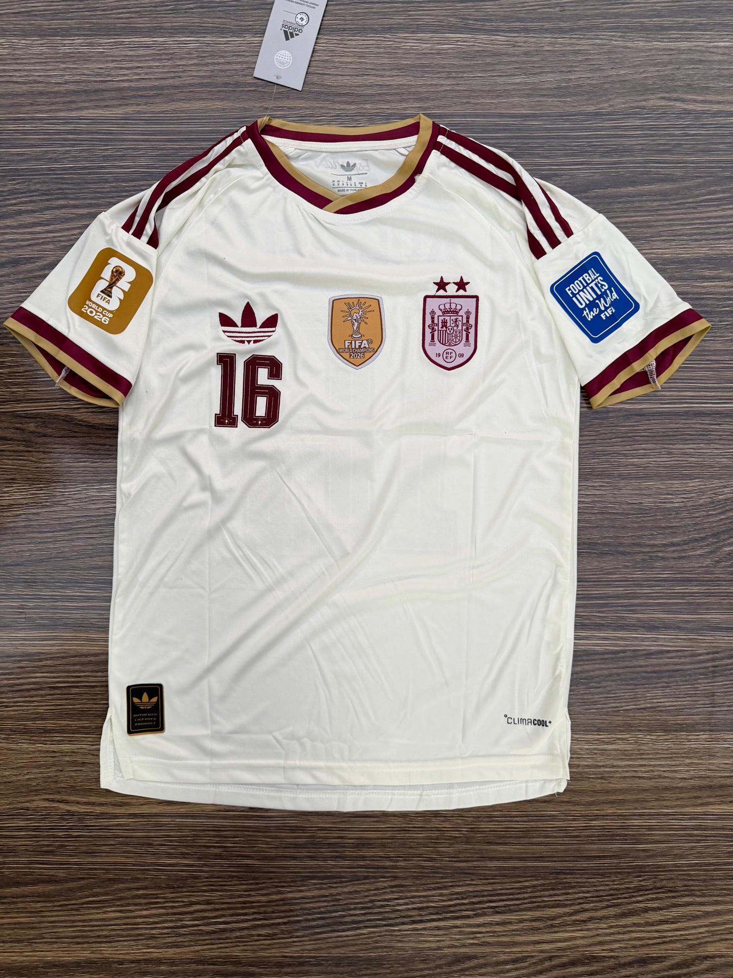 Spain 26 WC Away Kit Half Sleeve