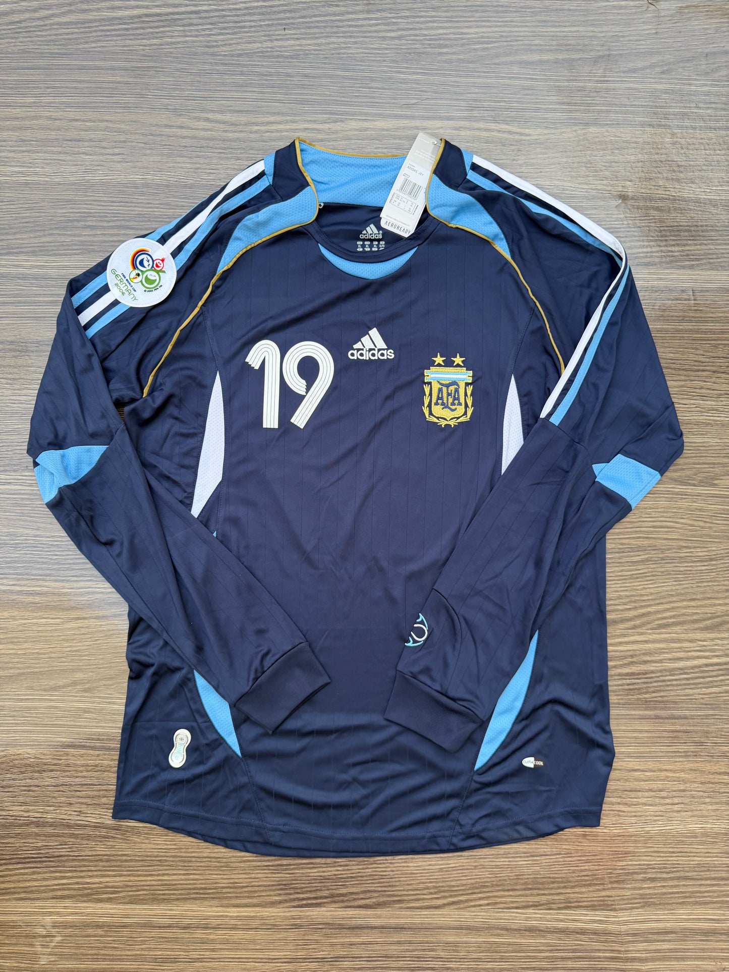 Argentina 2006 WC Away Jersey Full Sleeve