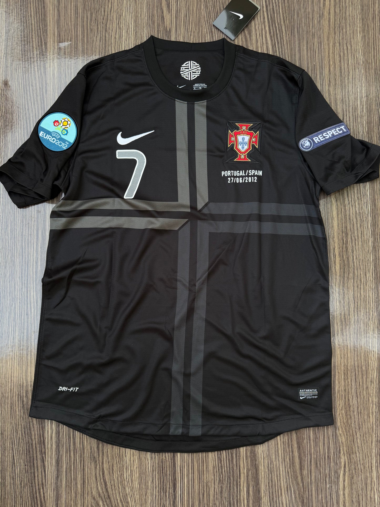 Portugal Euro 12 Away Jersey Imported