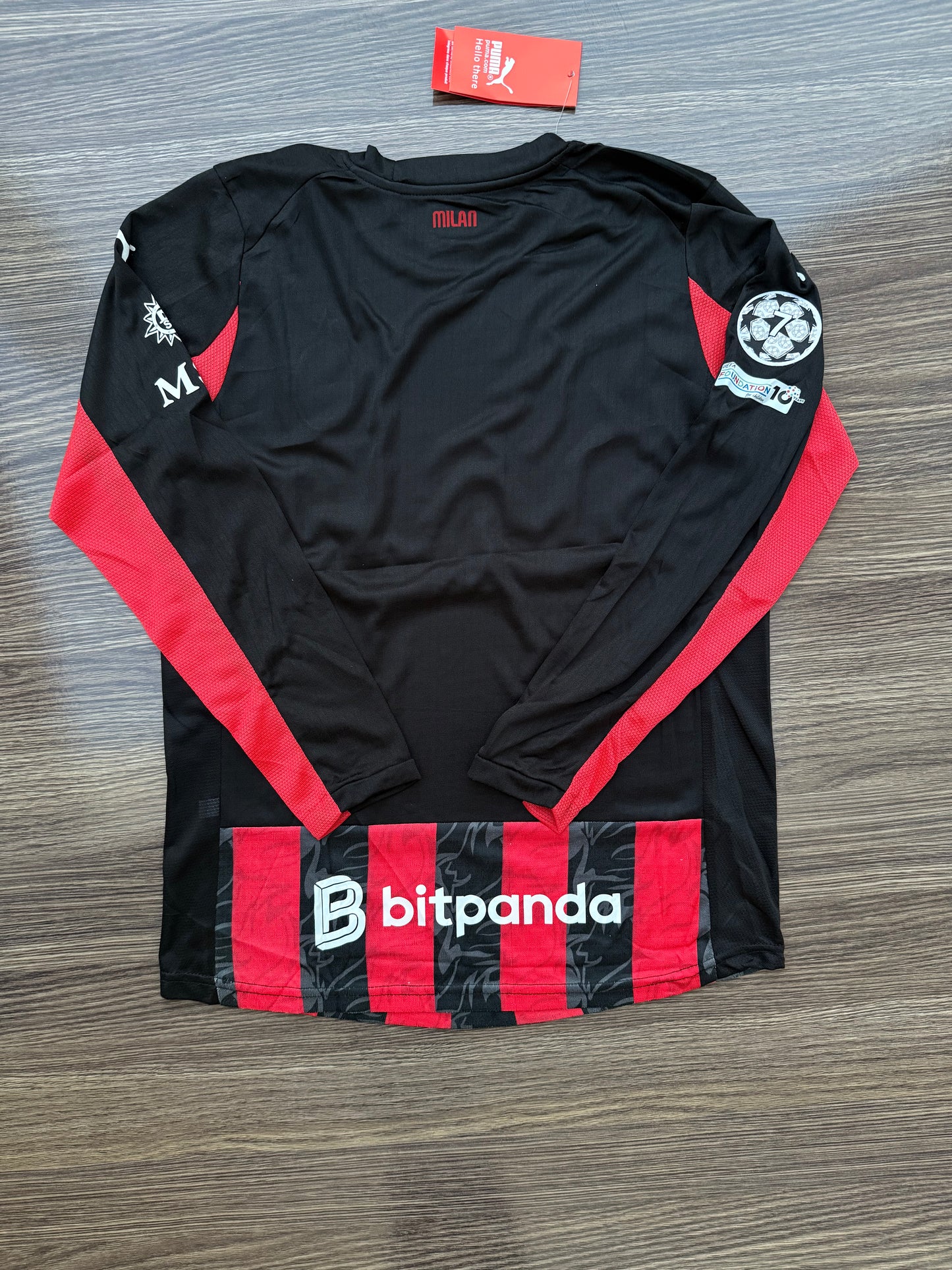 Ac Milan 25/26 Home Kit Full Sleeves