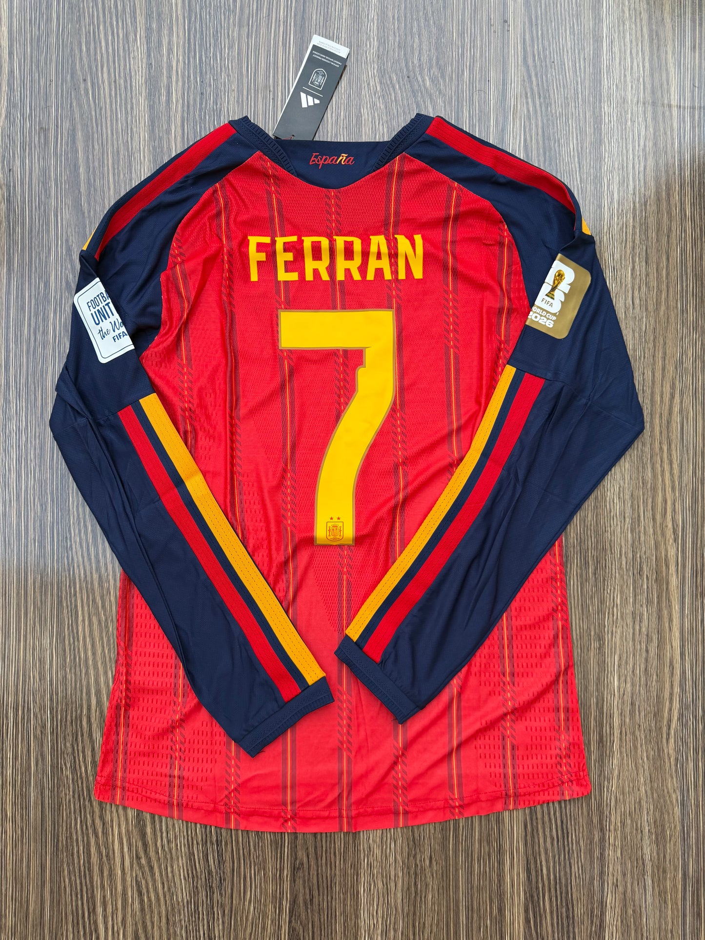 Spain 26 WC Home Jersey Full Sleeve ( Player Version )