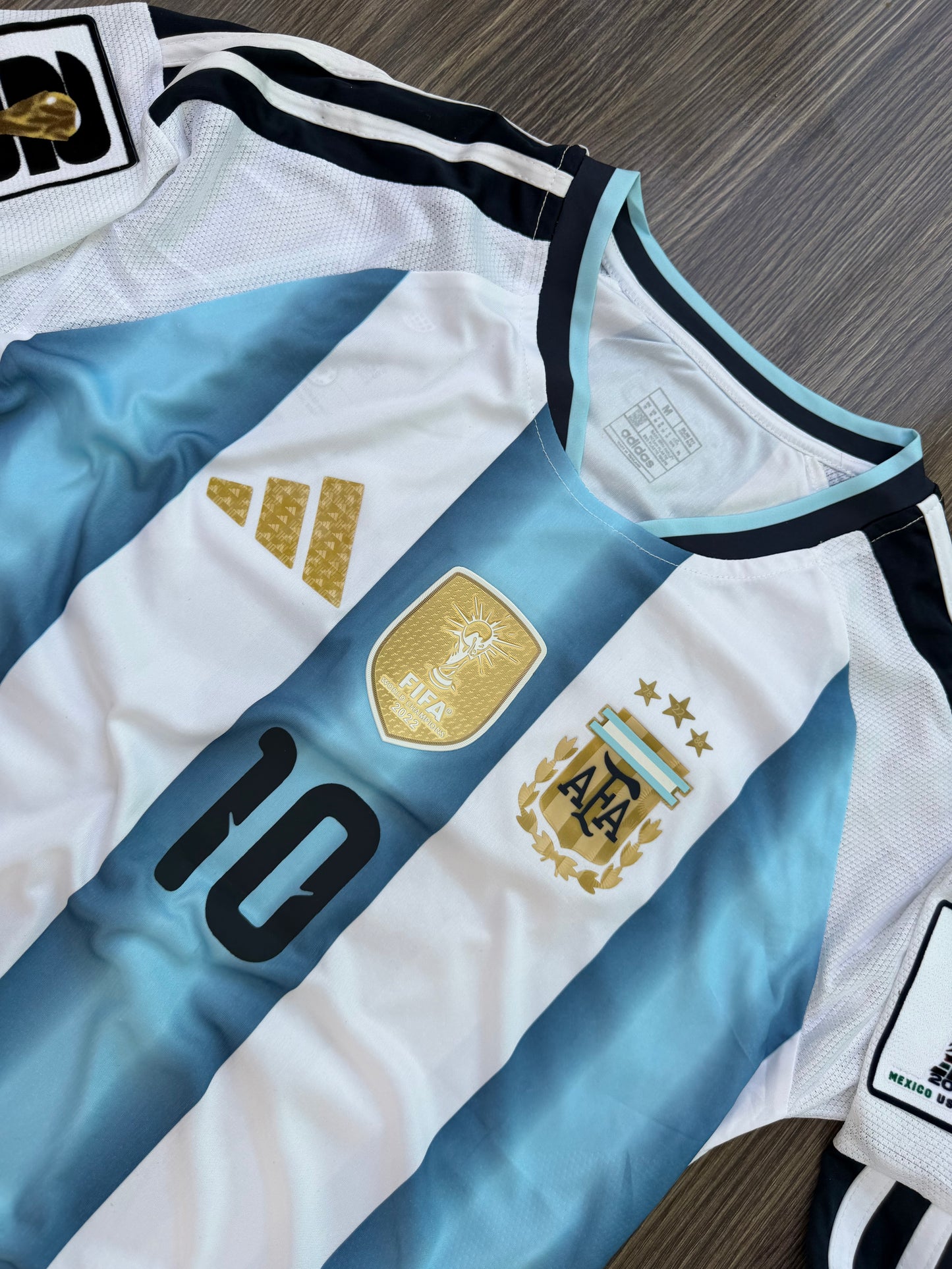 Argentina 26 WC Home Kit Full Sleeves ( TPU )