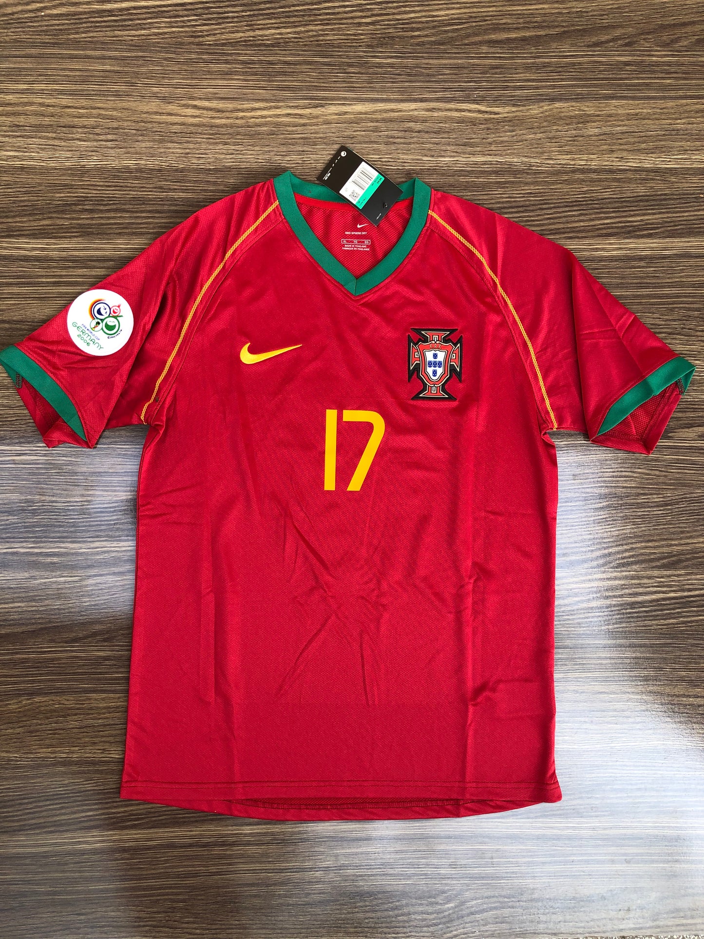 Portugal 06 WC Home Jersey
