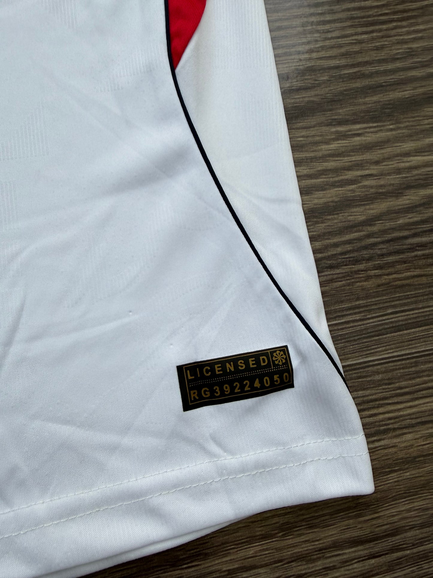 England 26 WC Home Kit Half Sleeve