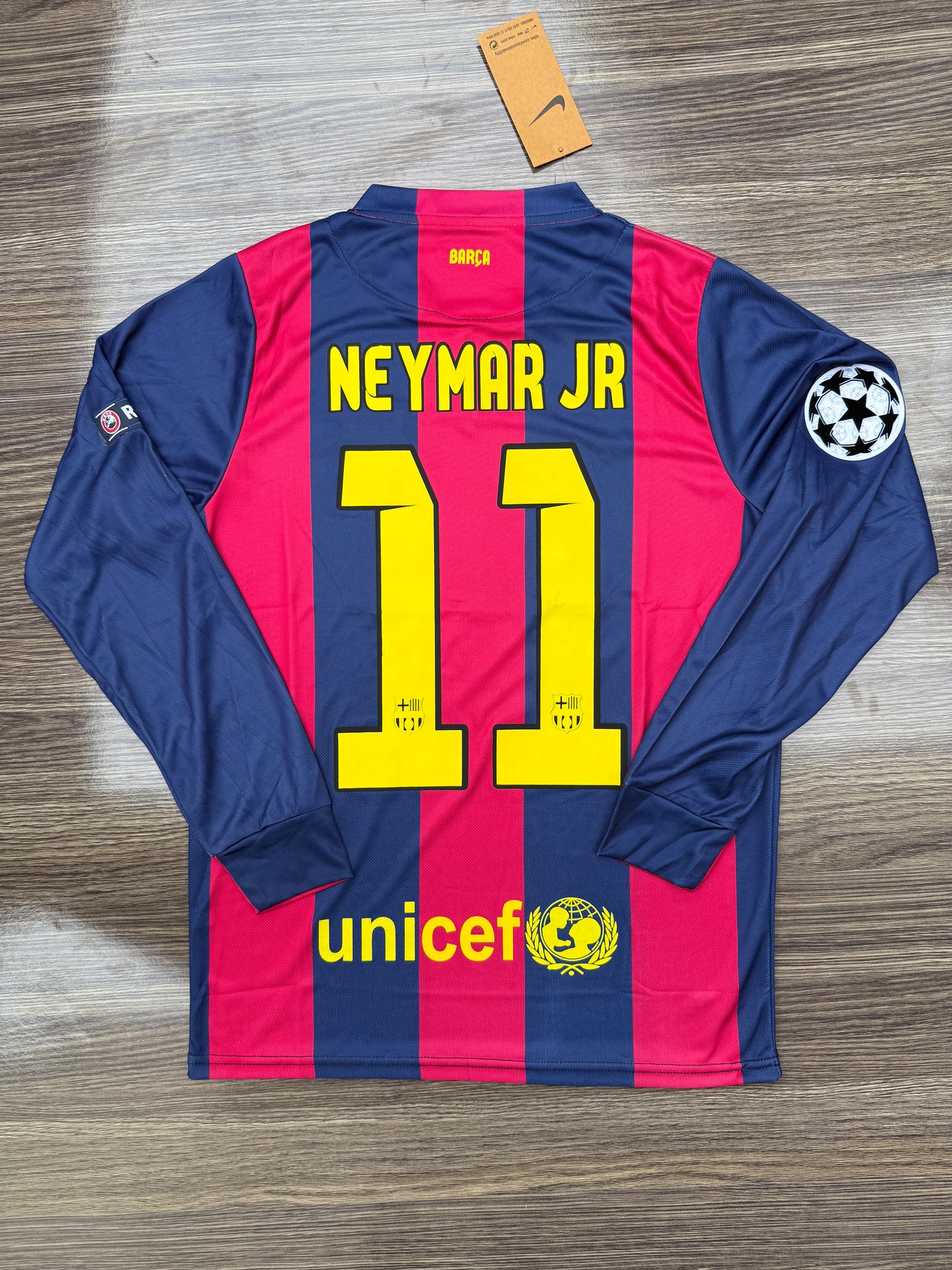 Barca 14/15 Home Jersey Full Sleeves