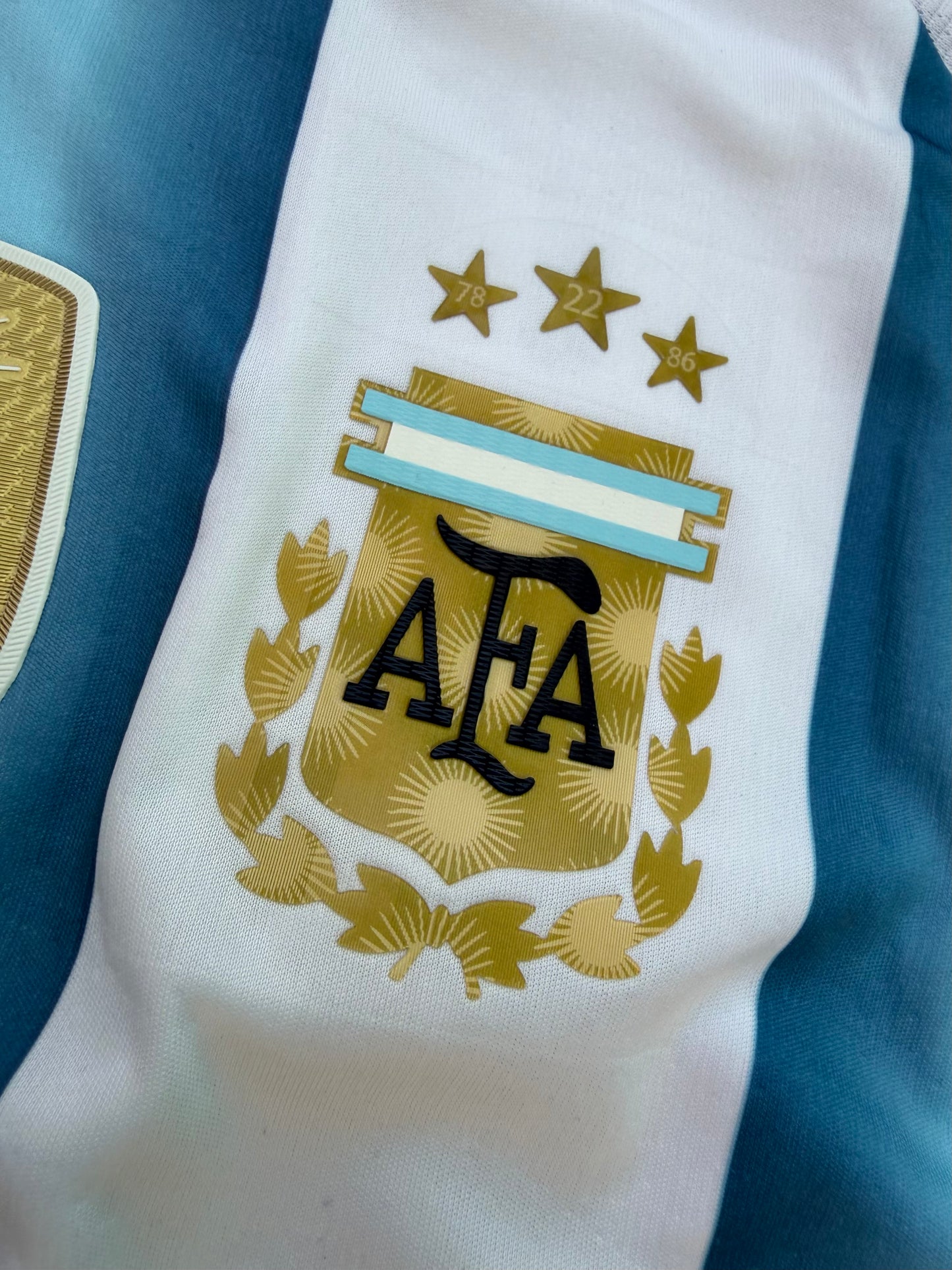 Argentina 26 WC Home Kit Full Sleeves ( TPU )
