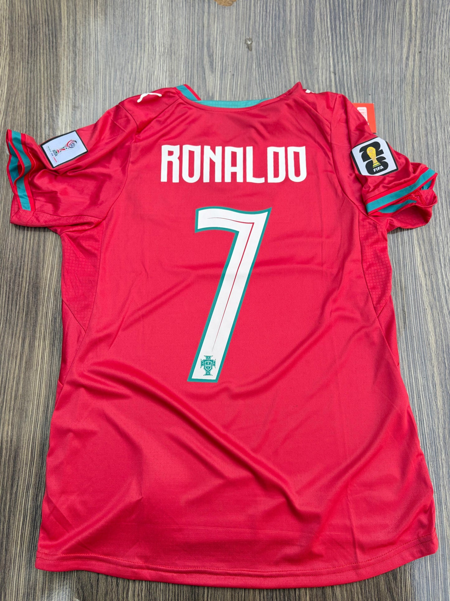 Portugal 26 WC Home Kit Half Sleeve