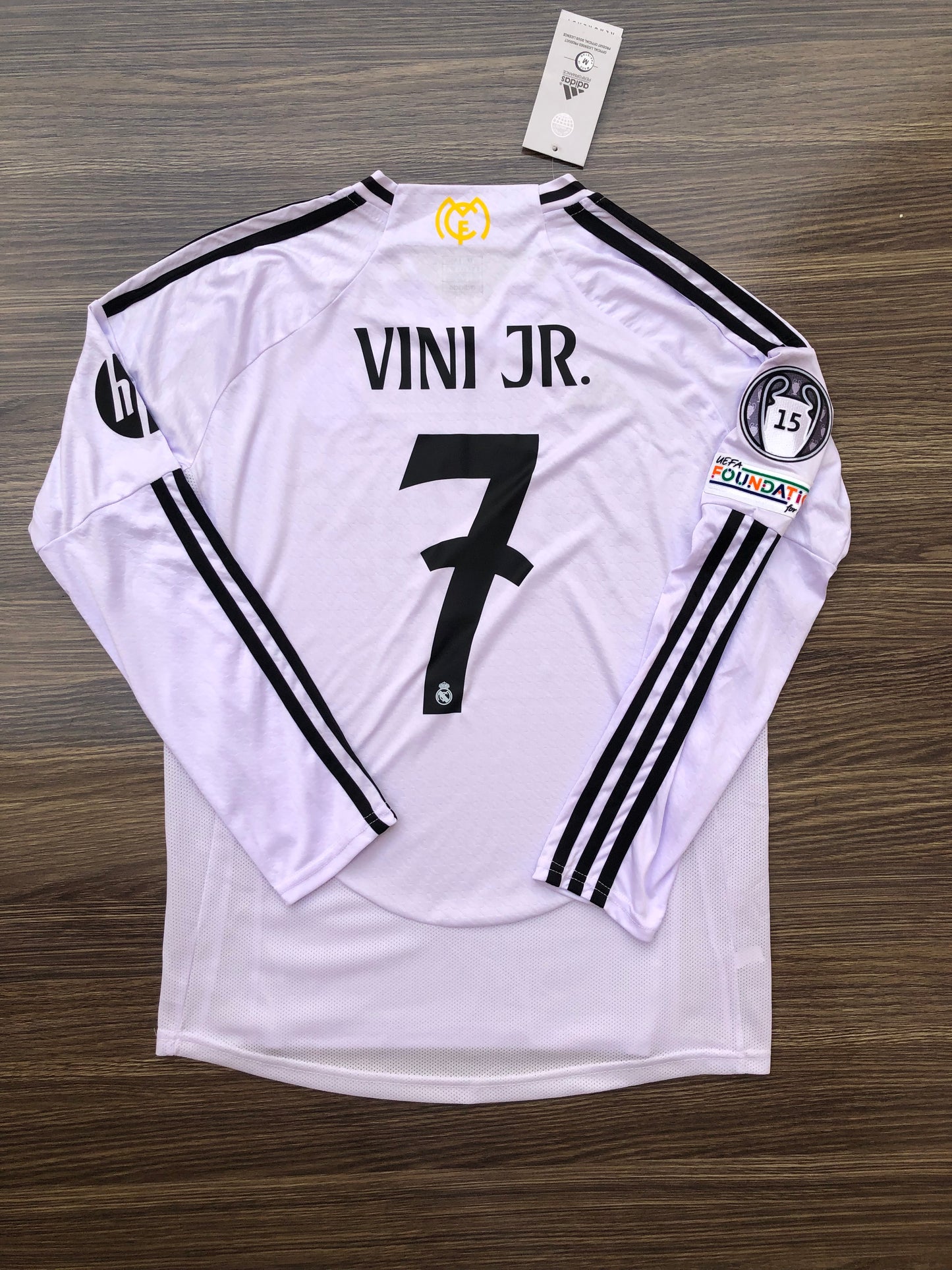 Real 24/25 Home Kit Full Sleeves ( TPU Badge, Valvet Patches )