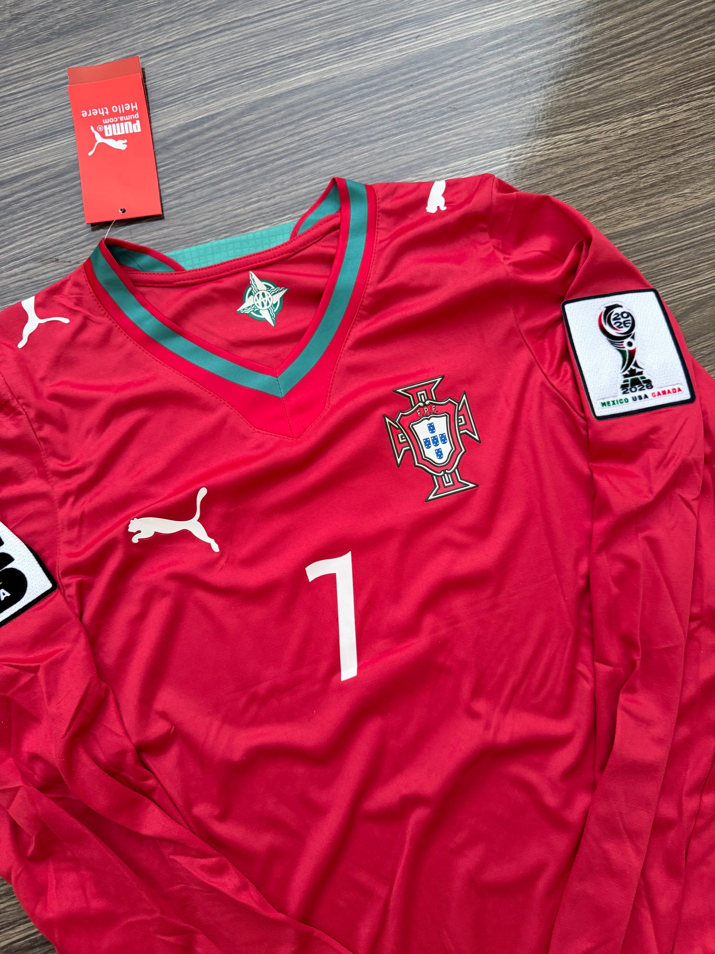 Portugal 26 WC Home Kit Full Sleeves ( TPU )