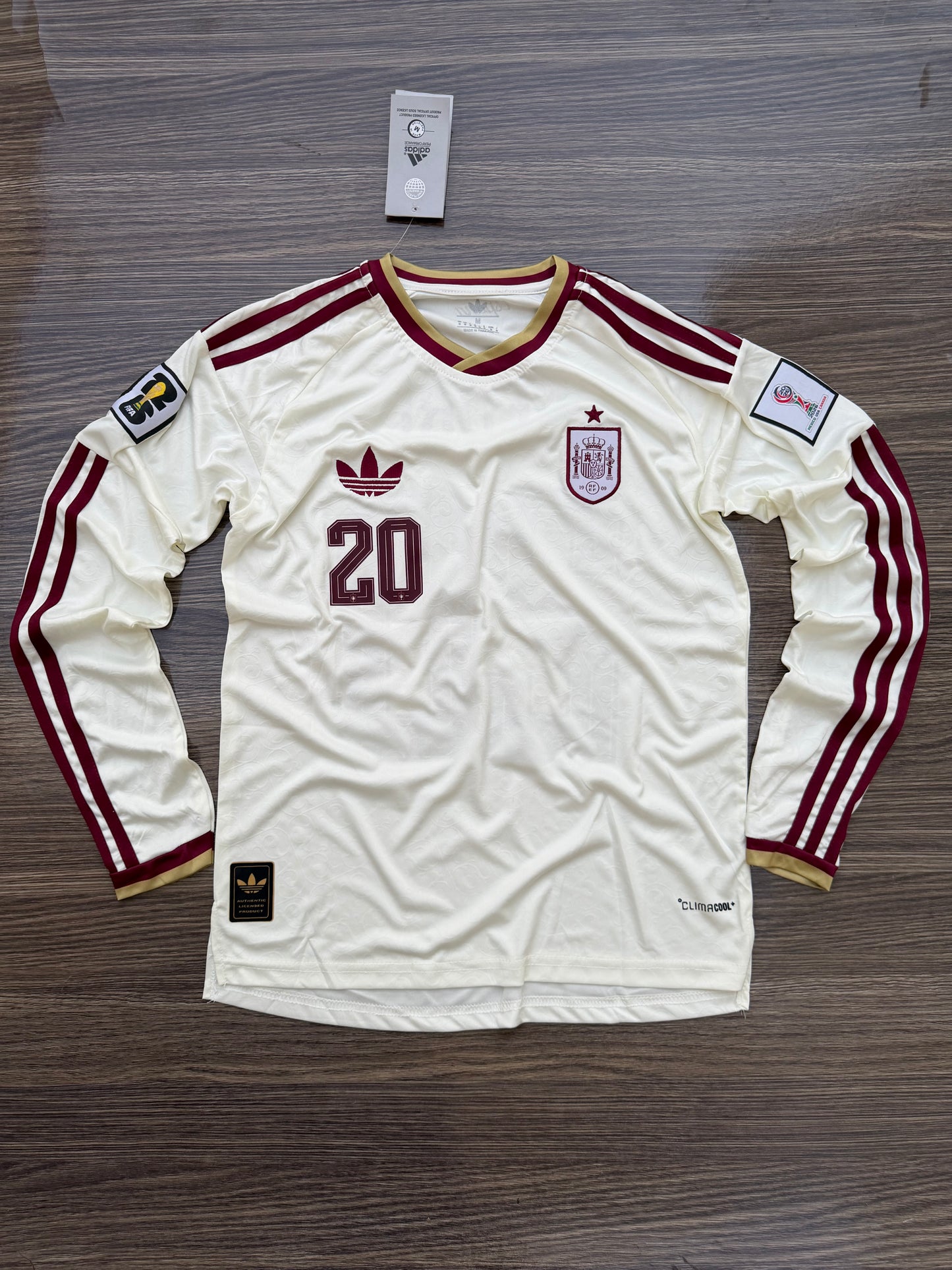 Spain 26 WC Away Kit Full Sleeve
