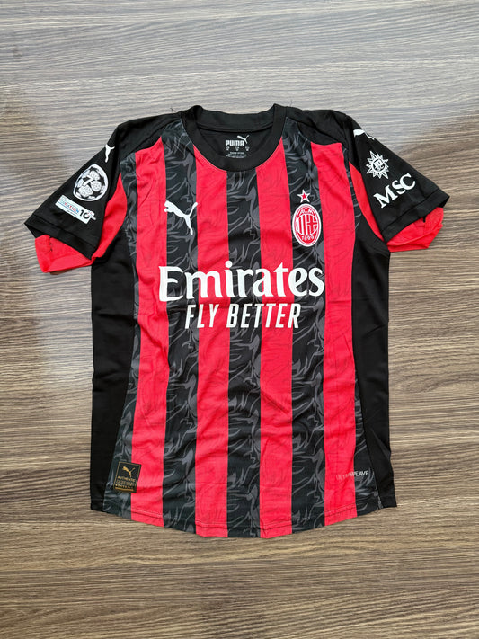 Ac Milan 25/26 Home Kit Half Sleeves