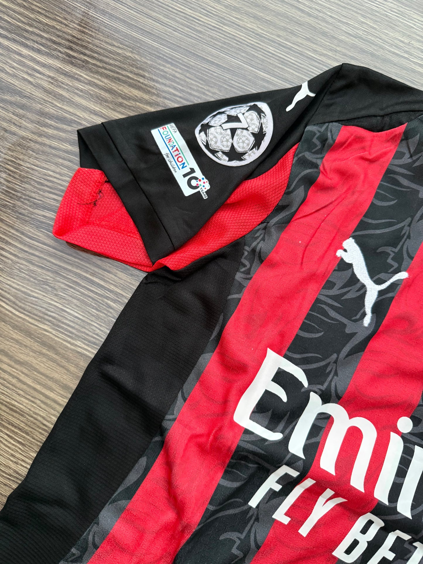 Ac Milan 25/26 Home Kit Half Sleeves