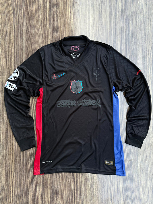 Barca 24/25 Away Kit x Cactus Jack Full Sleeves