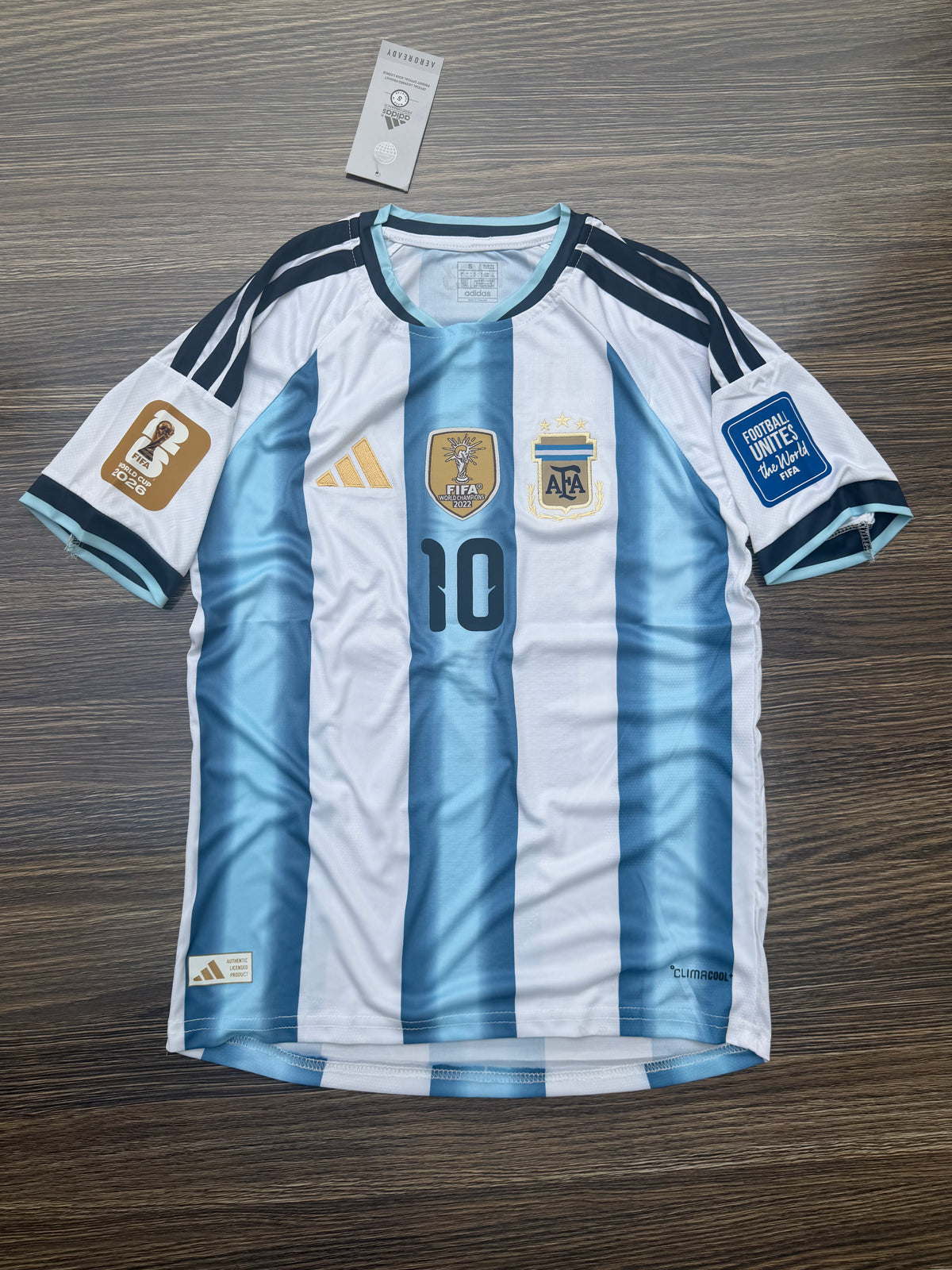 Argentina 26 WC Home Kit Half Sleeve