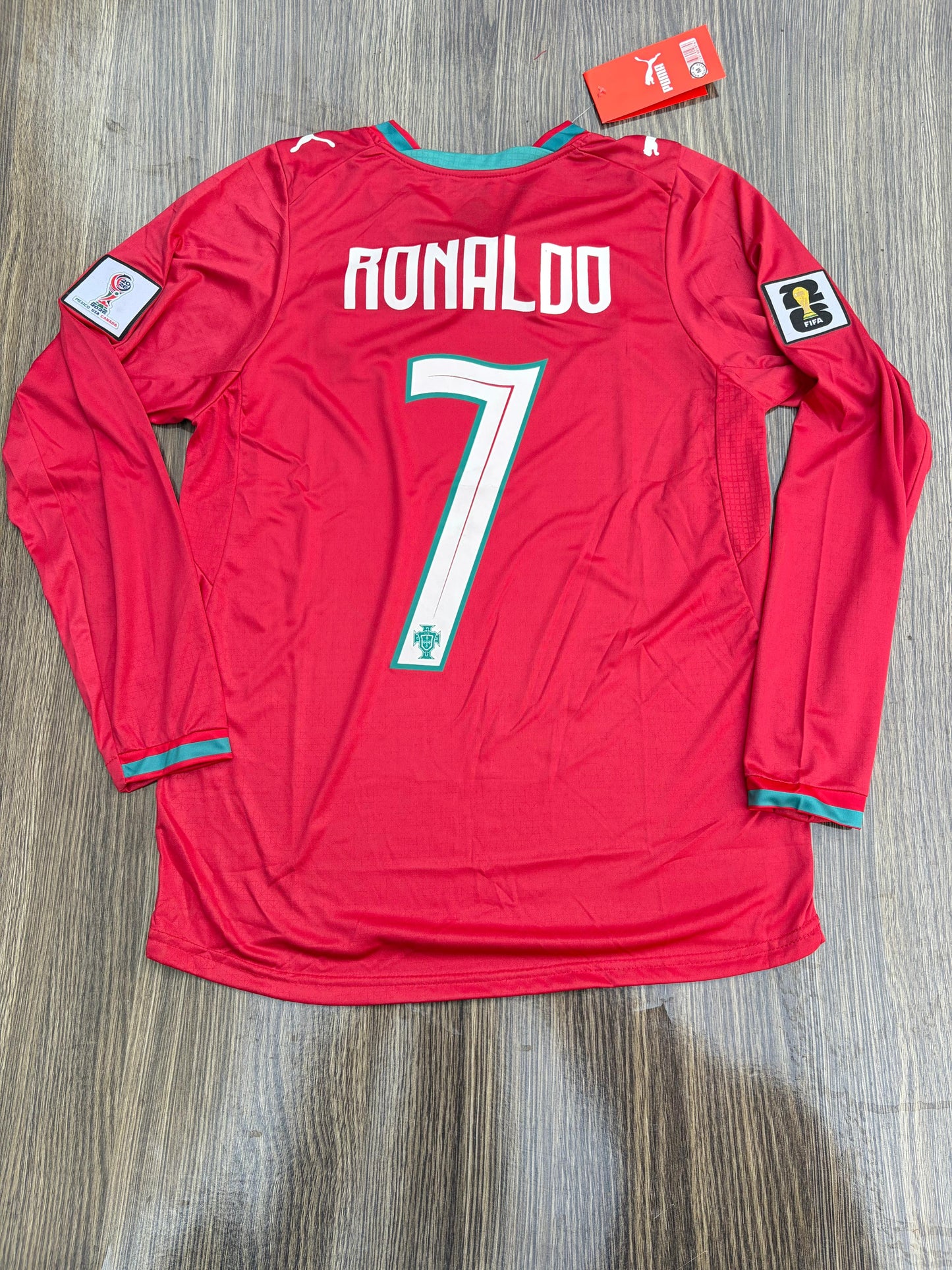 Portugal 26 WC Home Kit Full Sleeve