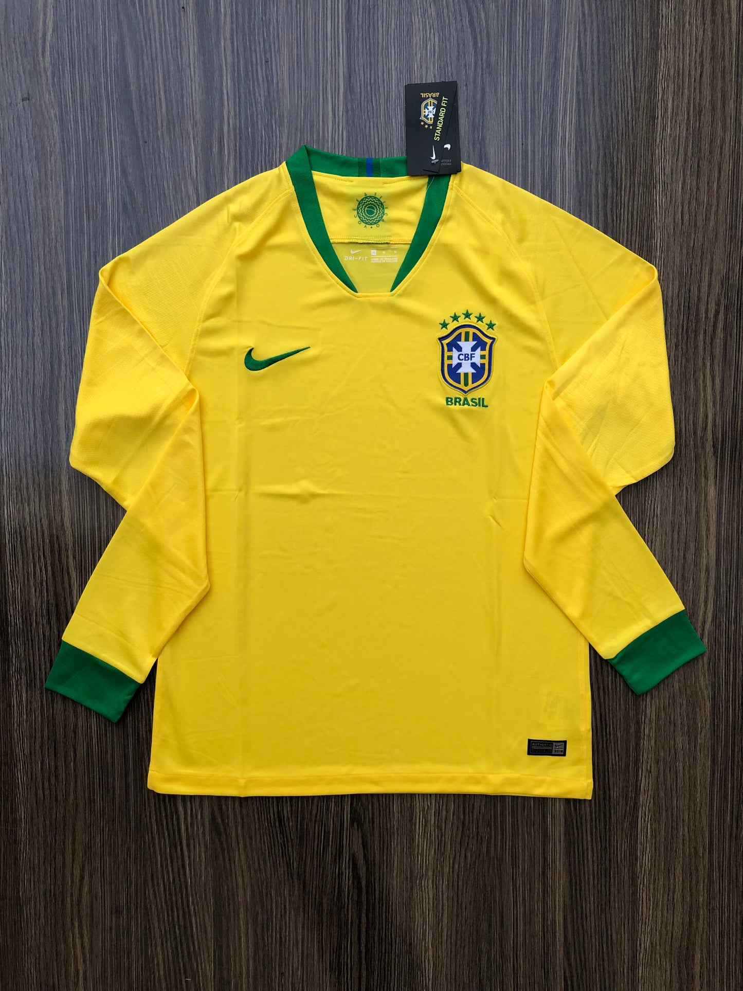 Brazil 2018 Home Full sleeves Fan Version