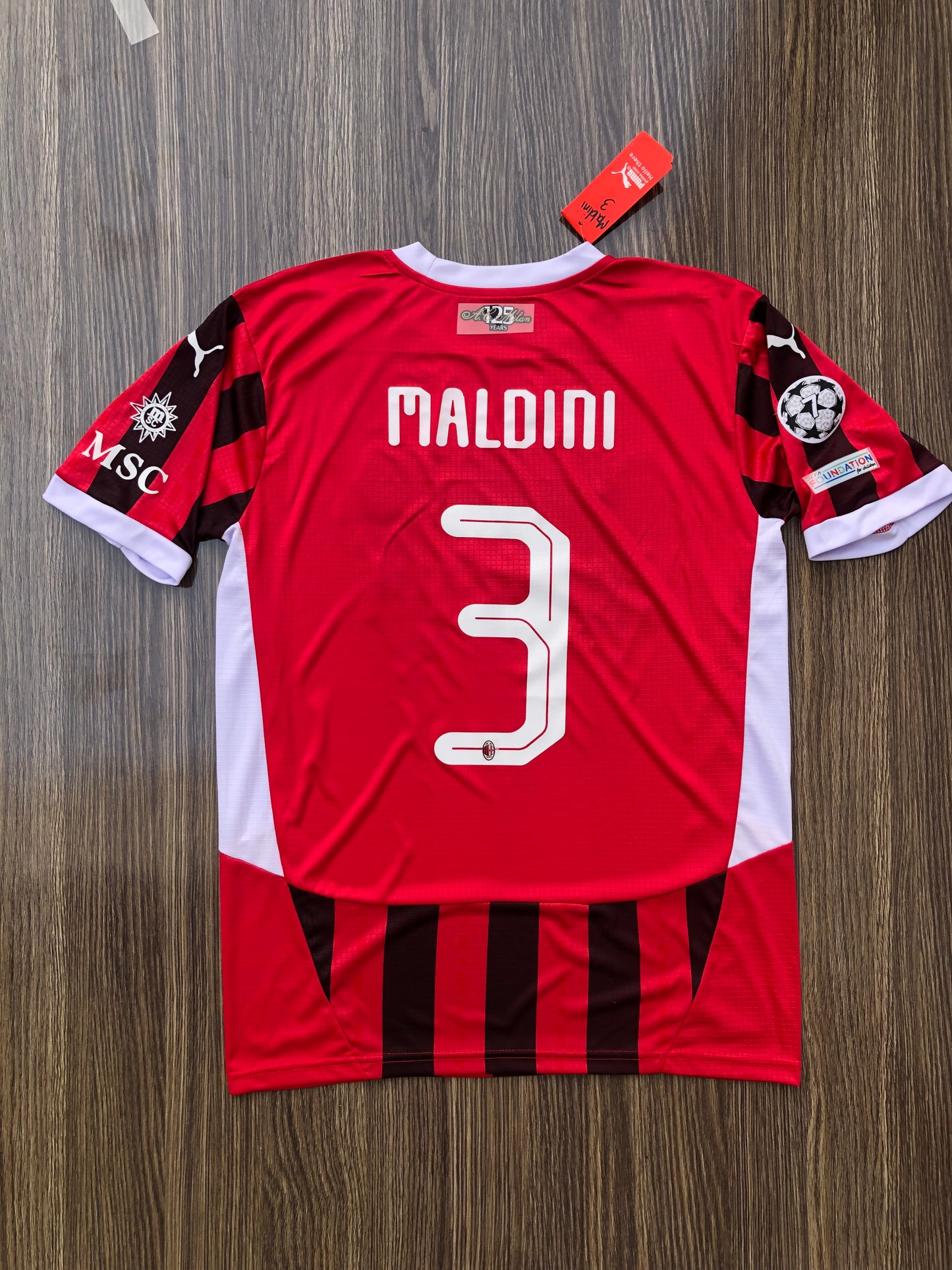 Ac Milan 24/25 Home Kit Half sleeves