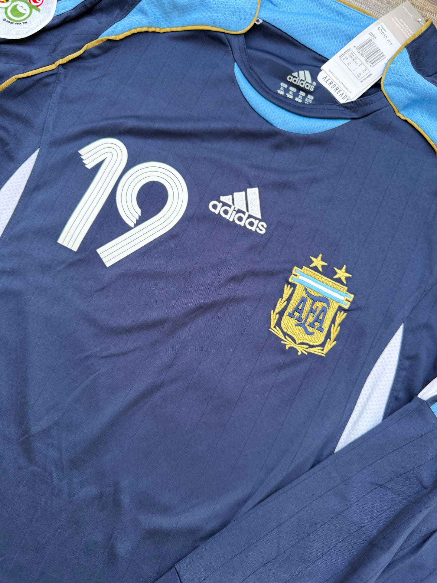 Argentina 2006 WC Away Jersey Full Sleeve