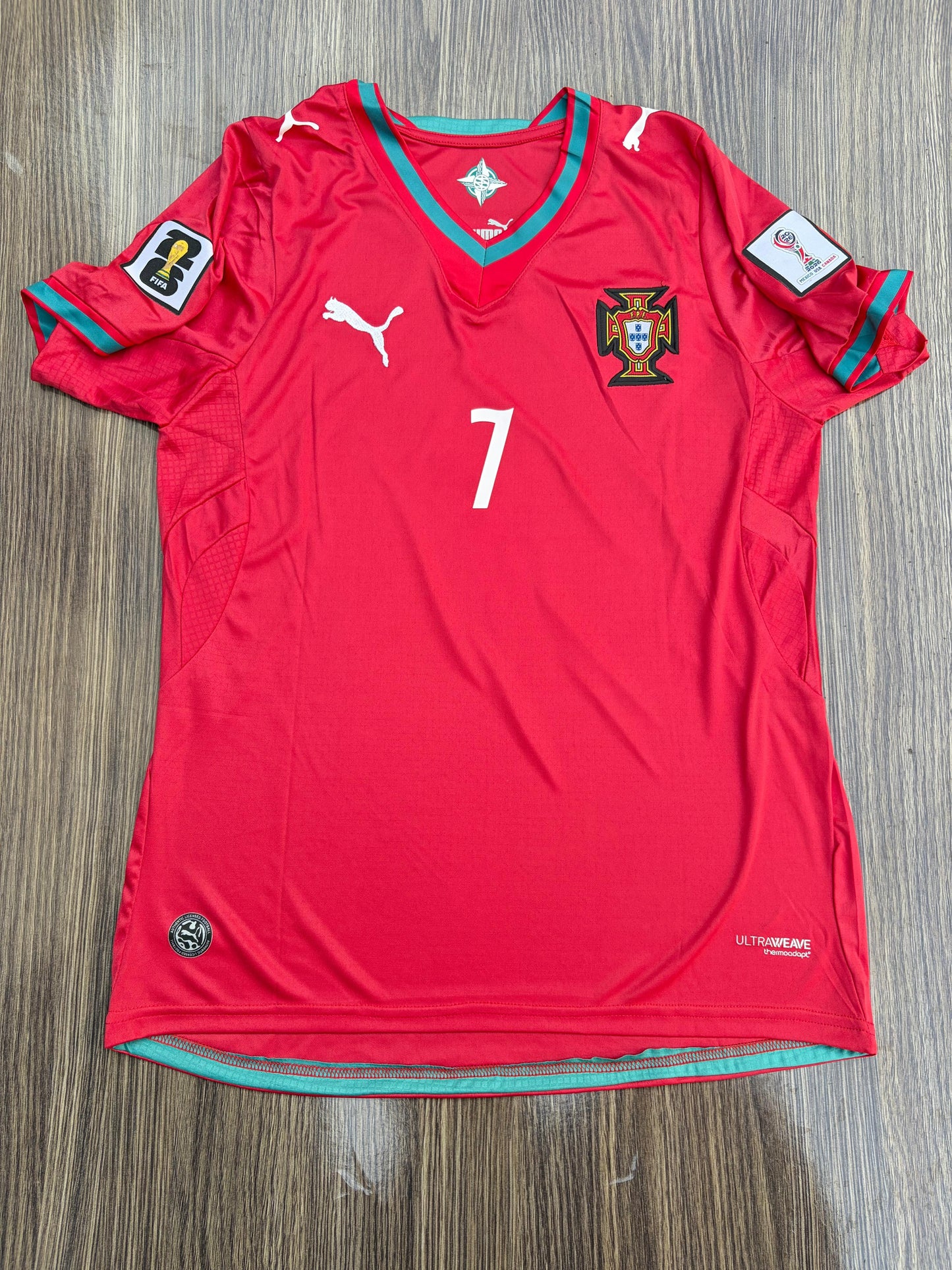 Portugal 26 WC Home Kit Half Sleeve