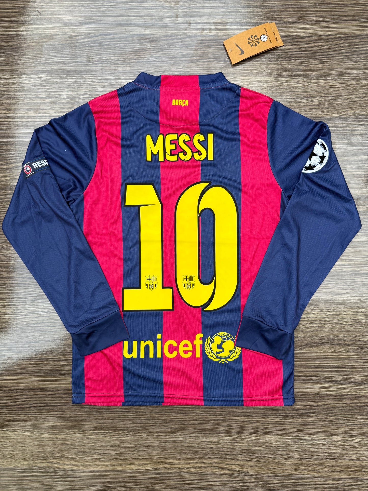 Barca 14/15 Home Jersey Full Sleeves