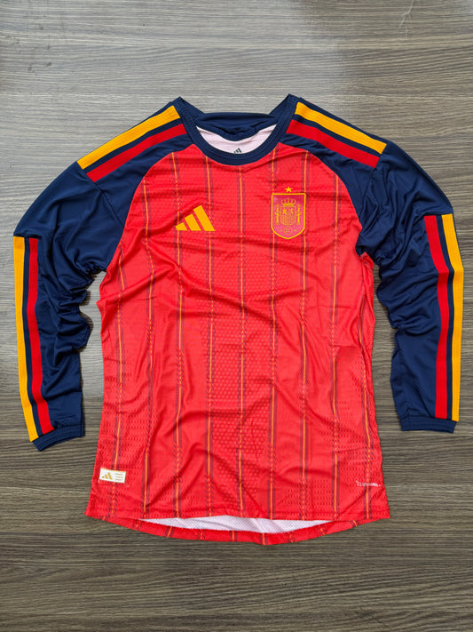 Spain 26 WC Home Jersey Full Sleeve ( Player Version )