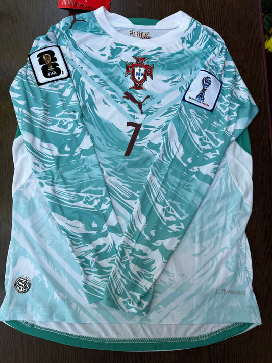 Portugal 26 WC Away Kit Full Sleeves ( TPU )