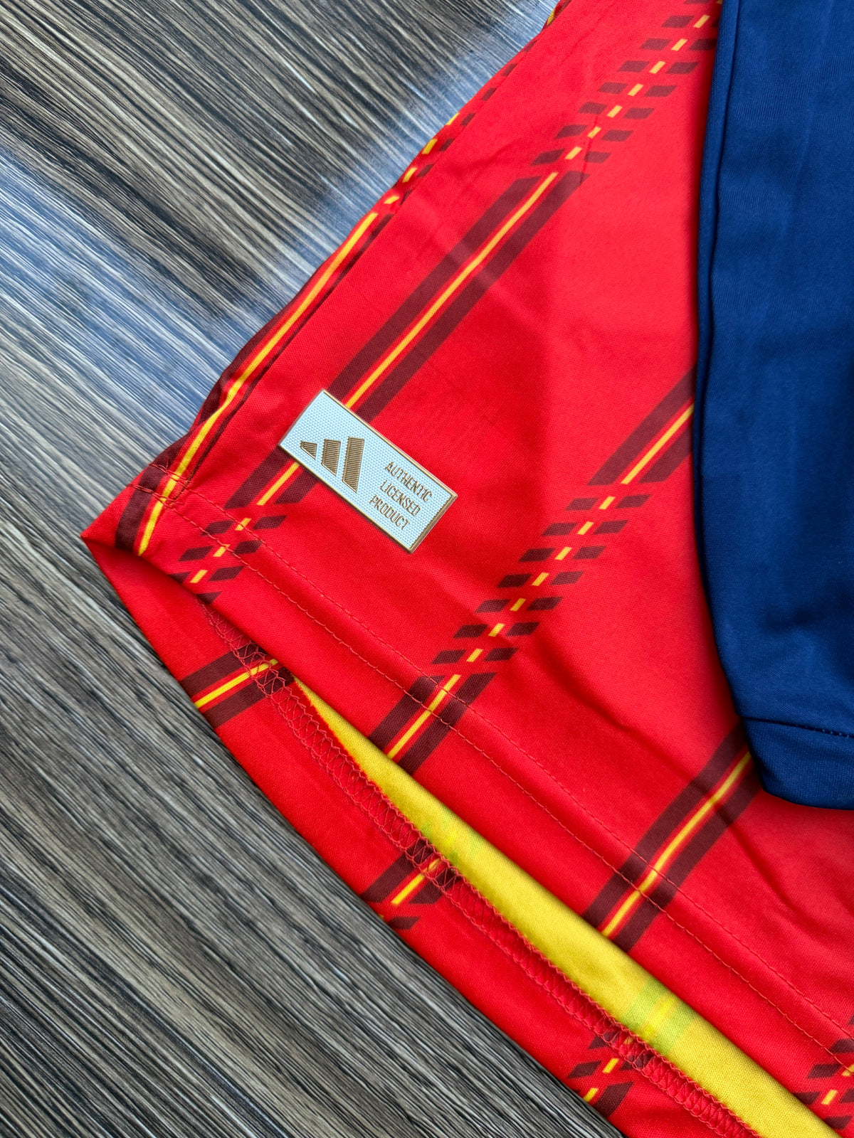 Spain 26 WC Home Kit Full Sleeves Champions Edition ( TPU )