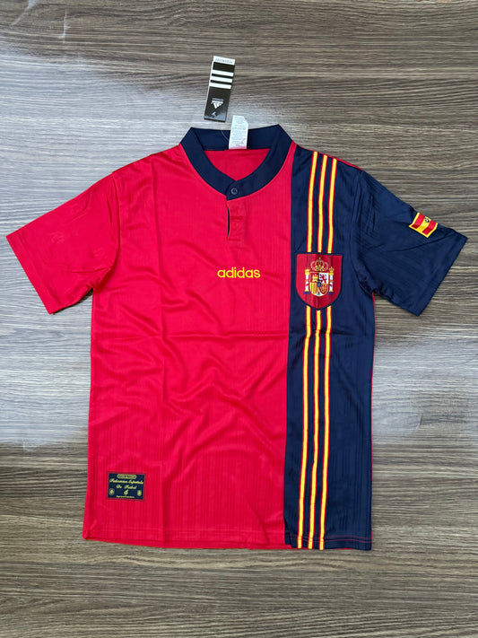 Spain 96 Home Jersey